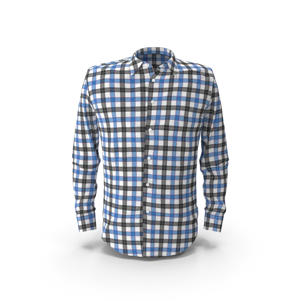 Camisa Xadrez Azul e Preta